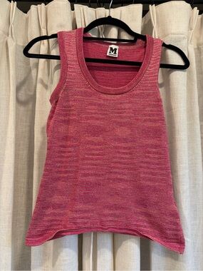 Missoni Pink Striped Knit Tank